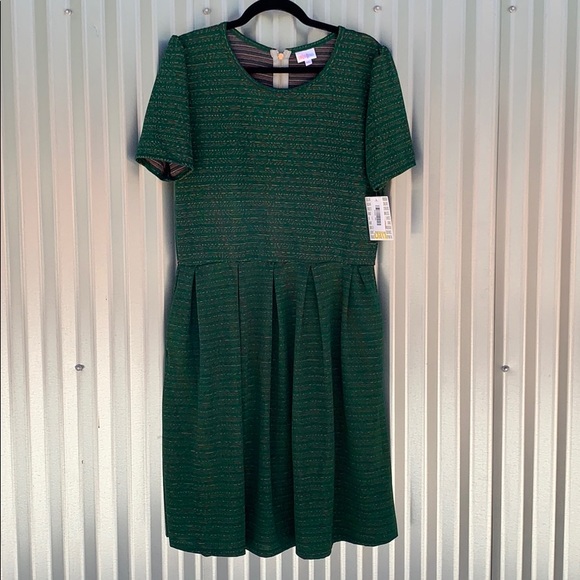 LuLaRoe Dresses & Skirts - NWT Lularoe Green Amelia Day Dress 3XL